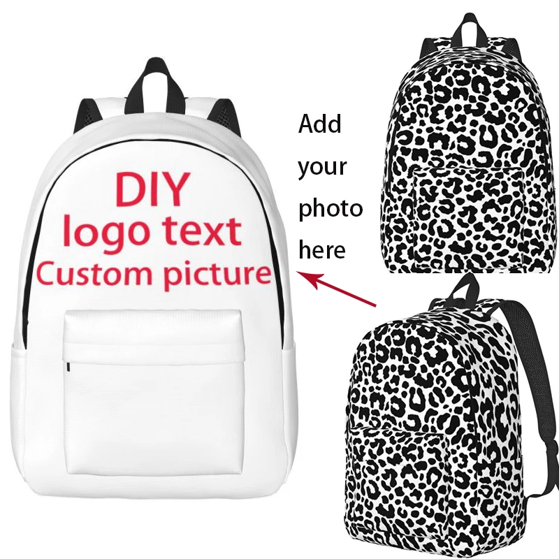 DIY nylon backpack custom large capacity schoolbag for school going out outdoor, shopping, office, outdoor sports Mochila Hombre