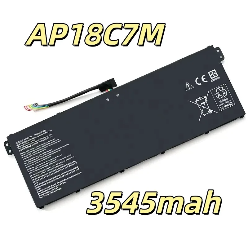 Replacement battery AP18C7M 15.4V 3545mAh for N19H3 SF514-54/55TA SP513-54N SF313-52 High Quality Laptop Battery