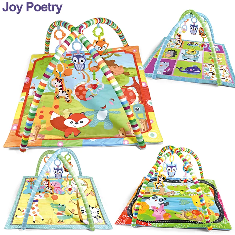 

Colorful Square Baby Fitness Frame Educational Children Play Mat Rack Infant Crawling Blanket Play Rug Gift Kid Activity Gym Mat