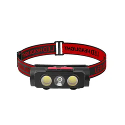 SOLOLANDOR MINI Type-C USB White COB Red LED 18650 Huntingheadlight Fishing 6 Modes Torch head lamp Headlamp Flash light head