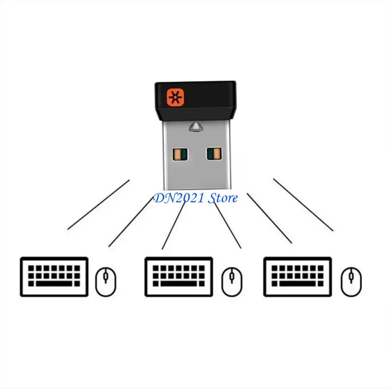 F3KE 6 Channel USB Dongle Объединяющий адаптер для M905 M325 M585 M510 M705 Клавиатура мыши USB -приемник Адаптер приемника