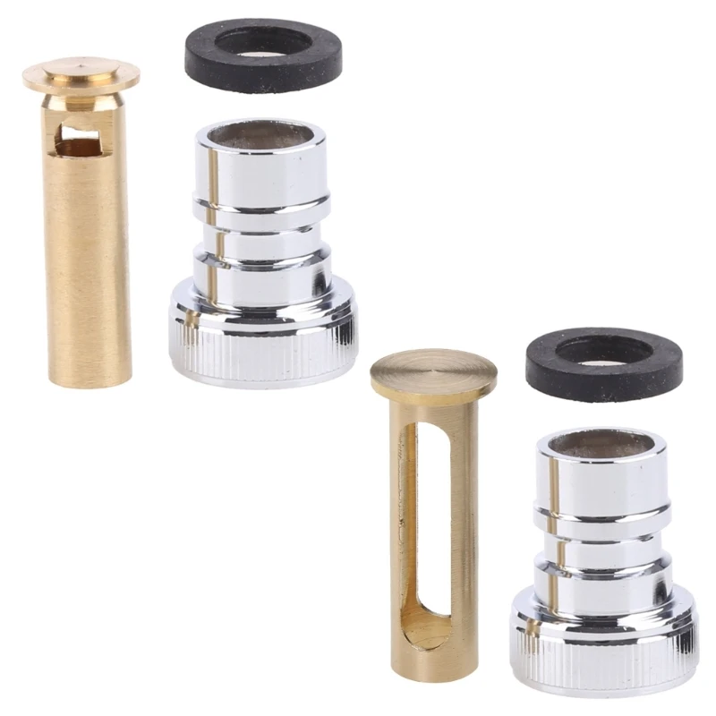 Y1UD All-copper Automatic Washing Machine Faucet Connector Stainless Steel Transfer Water Nozzle Universal 1/2 Interface