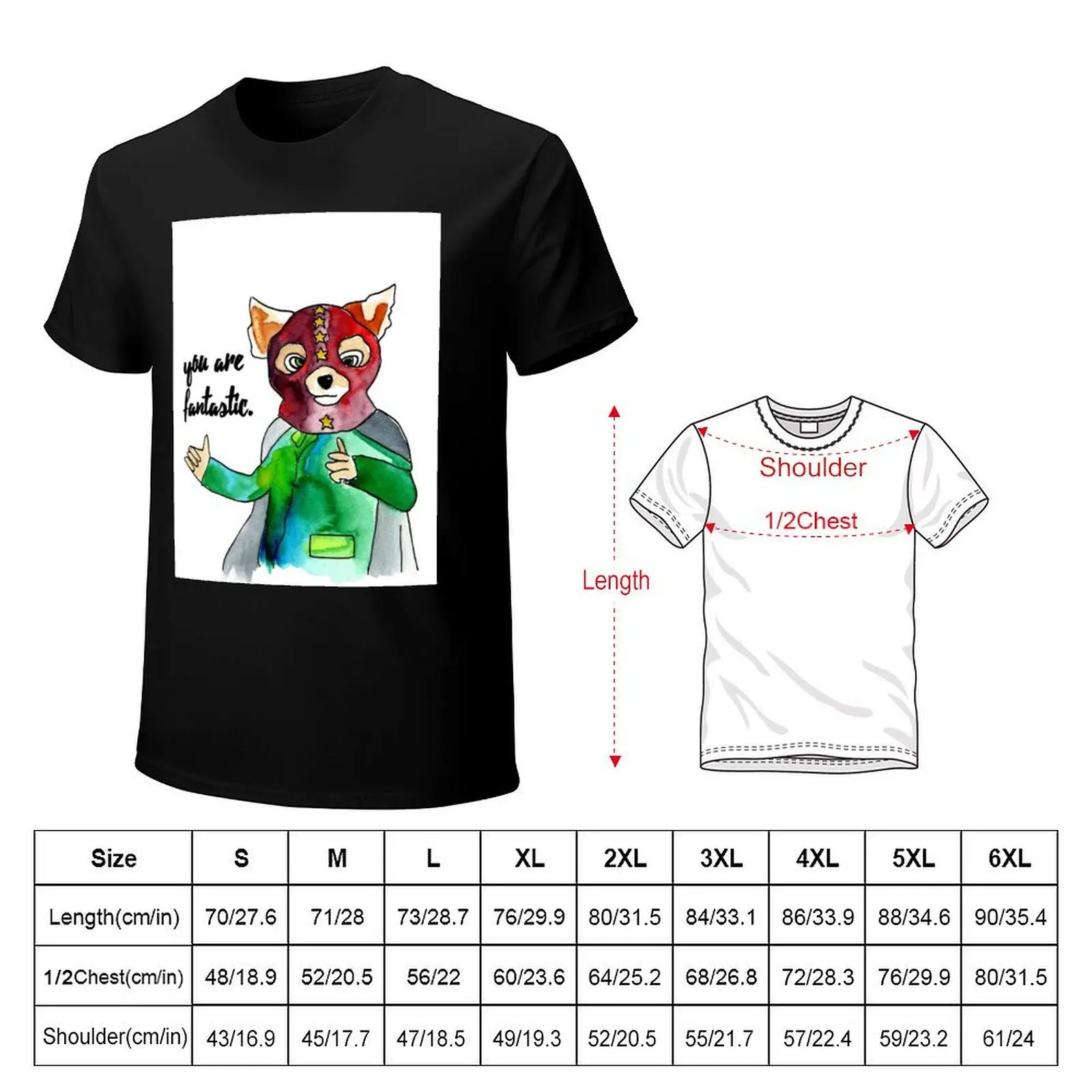 Fantastic Mr. Fox T-Shirt Outdoor Sports Short Sleeve Top