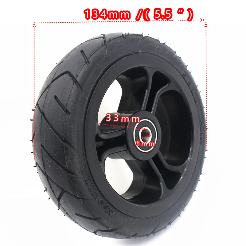 5 inch Solid wheel 5.5x2 Fast wheel F0,jackhot,Nes carbon fiber scooter solid tire with plastic rim hub