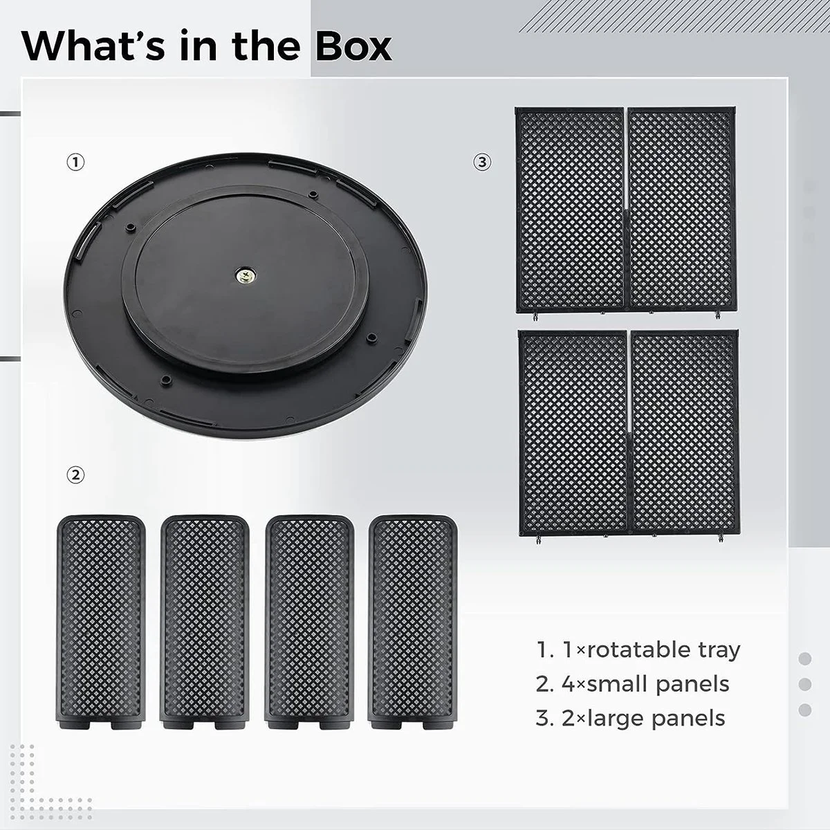 Rotatable Cup and Lid Organizer with 4 Compartments, Coffee Cup Dispenser,Paper Cup Storage Holder, for Countertop Black image 3
