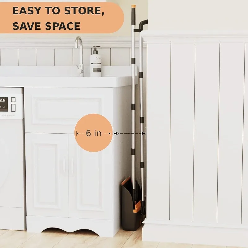 

AAAF Foldable Broom And Dustpan Set-Indoor Heavy-Duty Plastic Sweeping Tools For Efficient Combo For Hair Removal