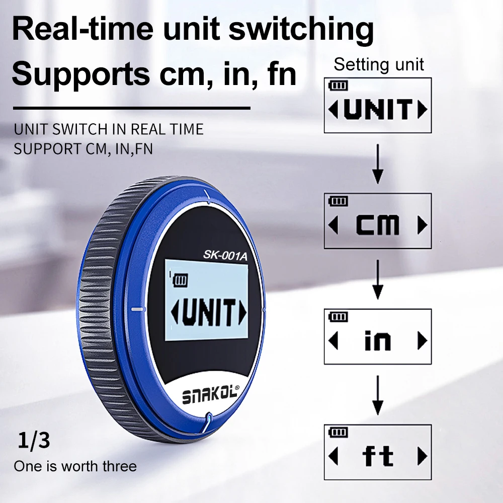 Digital Tape Measure Digital Display Roller Ruler 99m Semiconductor Microprocessor Electronic Rolling Ruler for Measurement