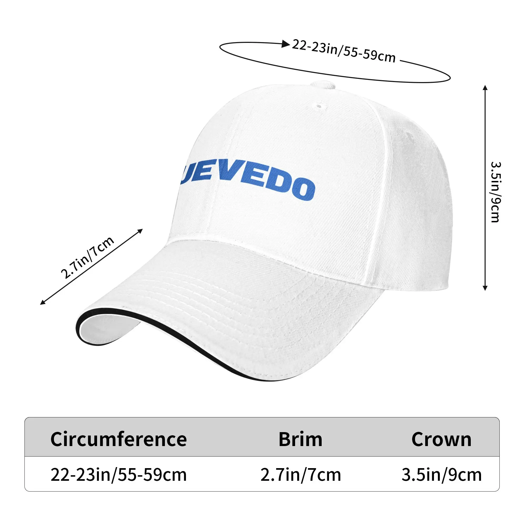 Quevedo Blue Bubble Drip Bold Letter Logo Baseball Cap Unisex Men Hip Hop Hats Sunscreen Hunting Camping Snapback Cap Present