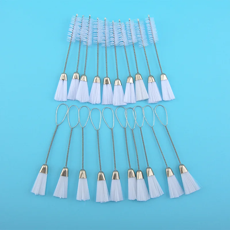 Venta caliente 2 uds cepillo de limpieza de doble punta para el hogar máquina de coser multifunción cepillo de limpieza cola