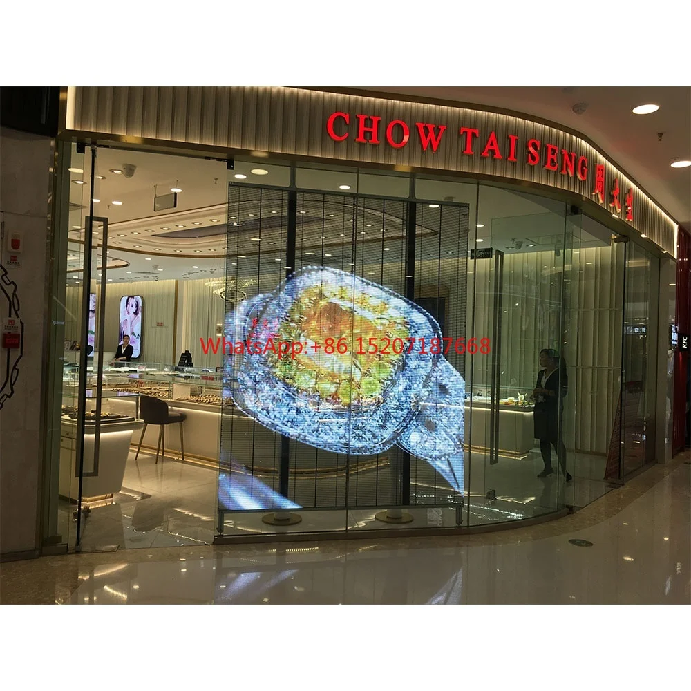 

Window Glass Video Wall Led Transparent LED Display Screen Indoor for Advertising