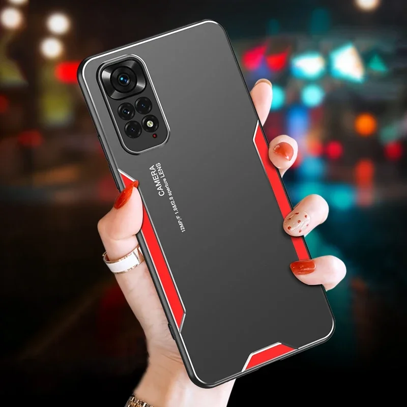 

Aluminum Metal Case For Xiaomi Redmi Note 11S 11 Pro Plus 11E 11T Cover Matte Phone Case For Redmi Note 9S 10S 9 10 Pro 9T 10T