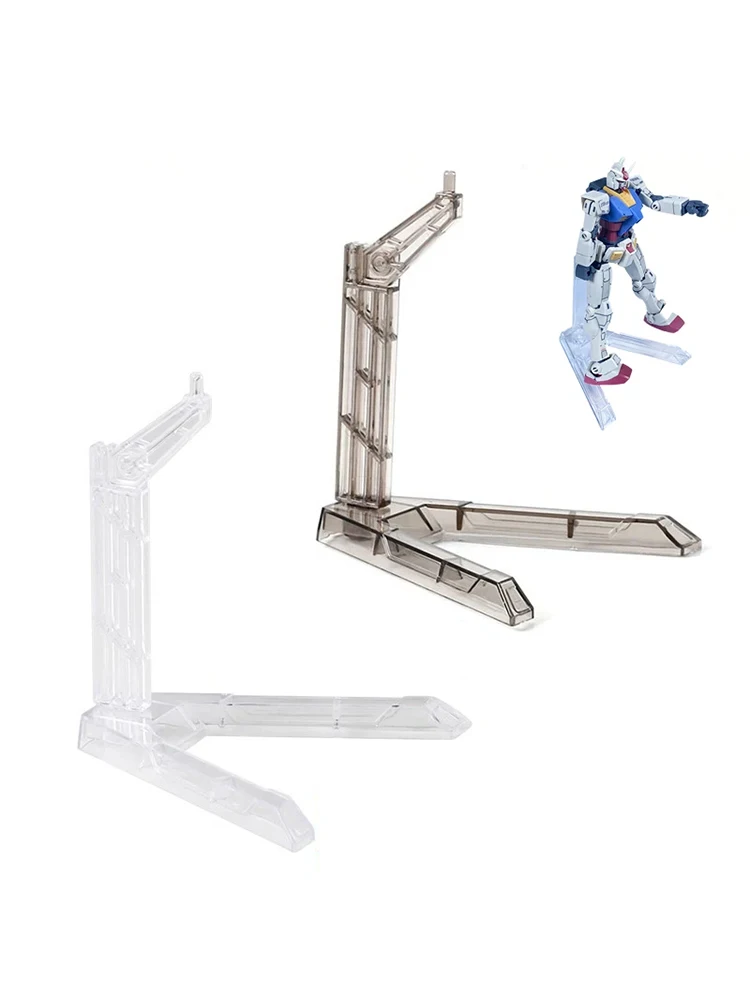 Kits de support de figurines d'action, support de Base d'action Flexible pour figurines d'action Gundam, Kits de modèles de bricolage clair/marron 1/2/5/10/15/20/30 pièces