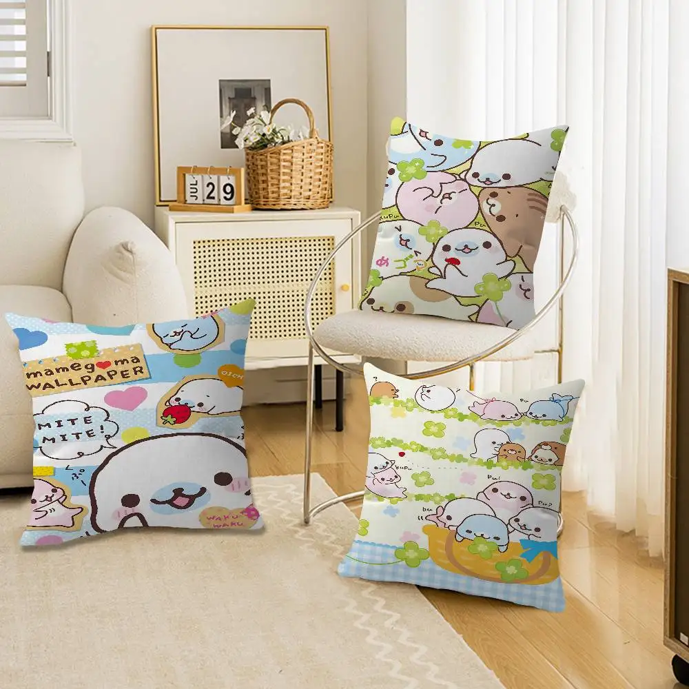 Cute Mamegoma Personalized Pillow Cover Kids Bedroom Wild Party Decor Pillowcase kid Birthday shower Gift