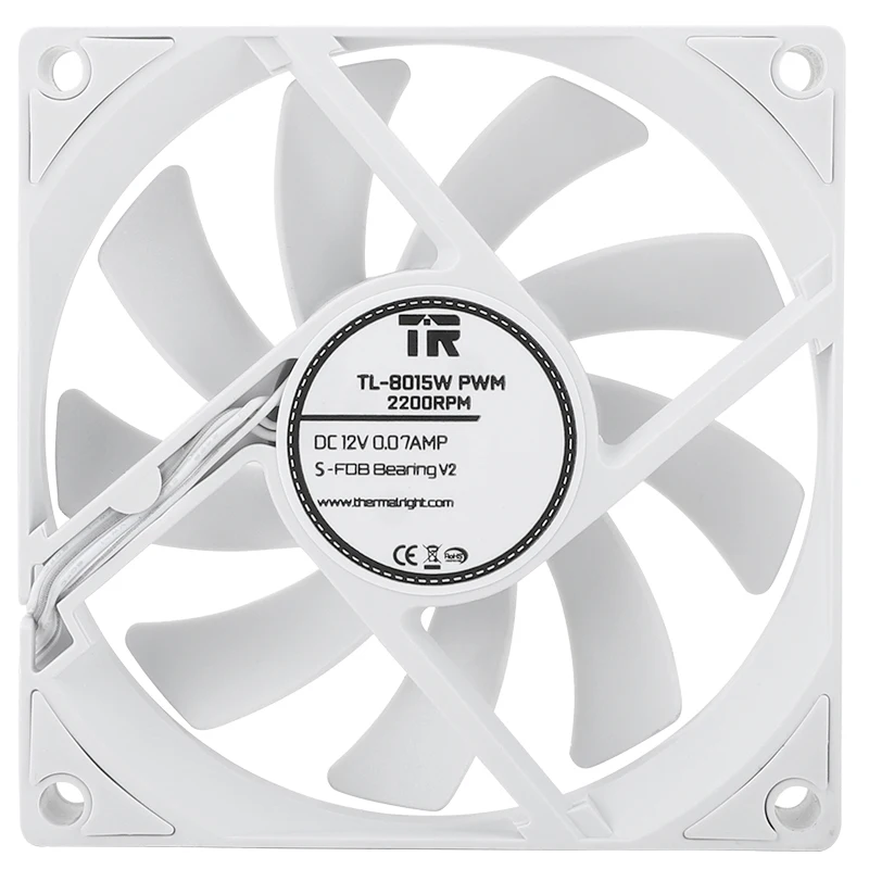 Thermalright TL-8015 80mm Thin Computer case cooling fan 8cm cpu cooler fan 4PIN PWM Quiet cooling fan