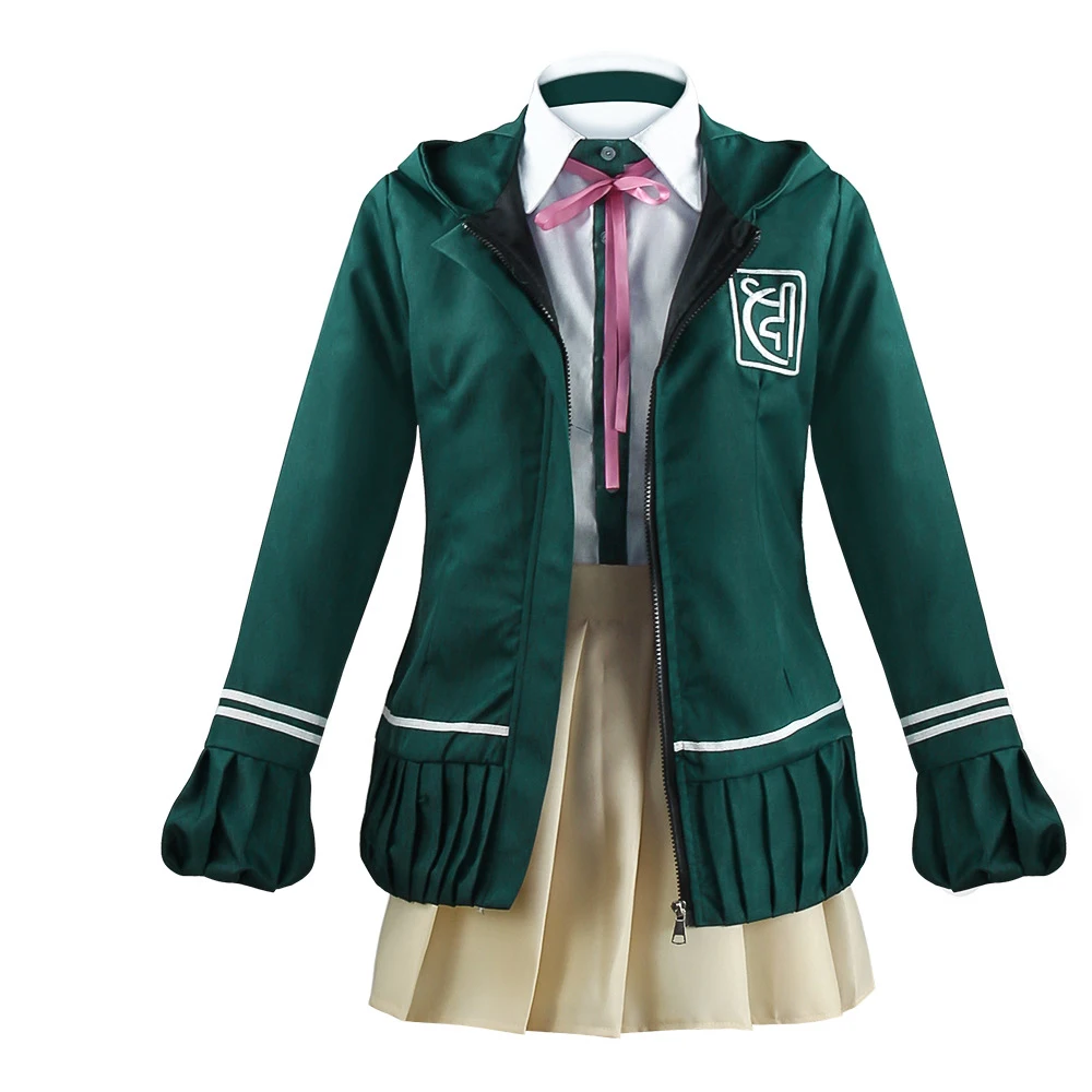 Anime Danganronpa Chiaki Nanami Cosplay Uniform Jacket Shirt  Bag Full Set For Women Cosplay Costume