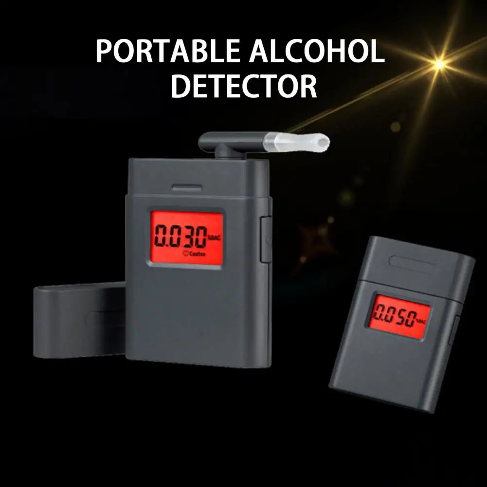 Breathalyzer 1 Set Practical Sensitive Sanitary  Anti-interference Alcohol Tester Breathalyzer for Transportation