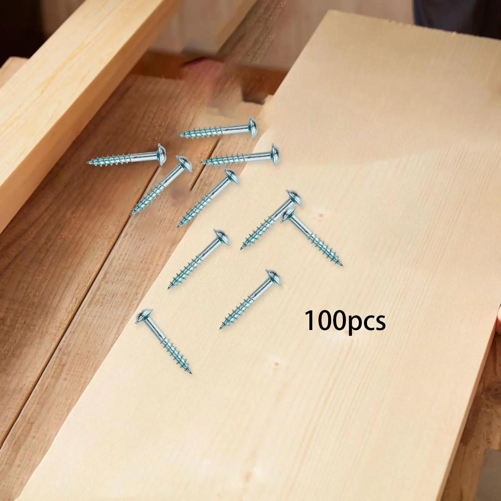 Woodworking Oblique Hole Self Tapping Screws Coarse Thread Fastener Kit for Furniture Organizer Wood Craft