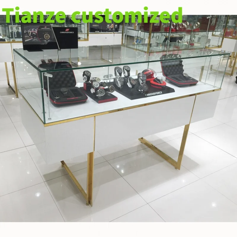 Customized-Portable jewelry display cases trade shows luxury jewellery shop jewelry kiosk