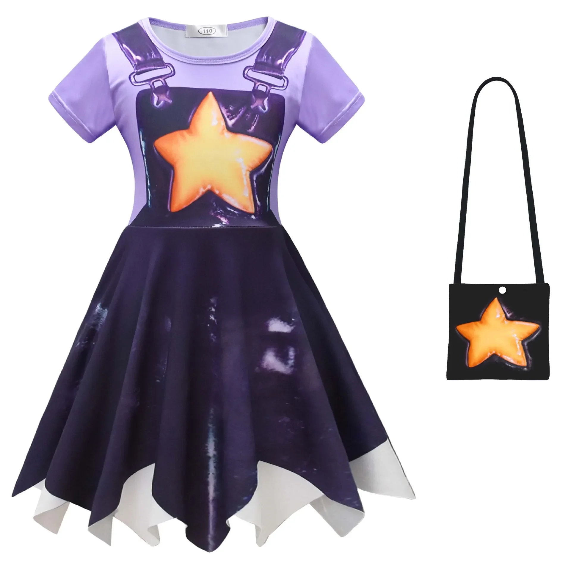 2026 Meisjes Kleding Lily Lovebraids Cosplay Kostuum Kids Jurk Legging Tas Set P-poppy Kinderen Halloween Verjaardagsfeestje Vestidos