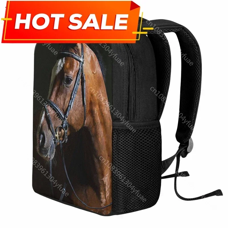 3D Printing School Bags for Kindergarten Kids Fashion New Hot Sale Animal Horse Design Bookbag Kids Travel Backpack