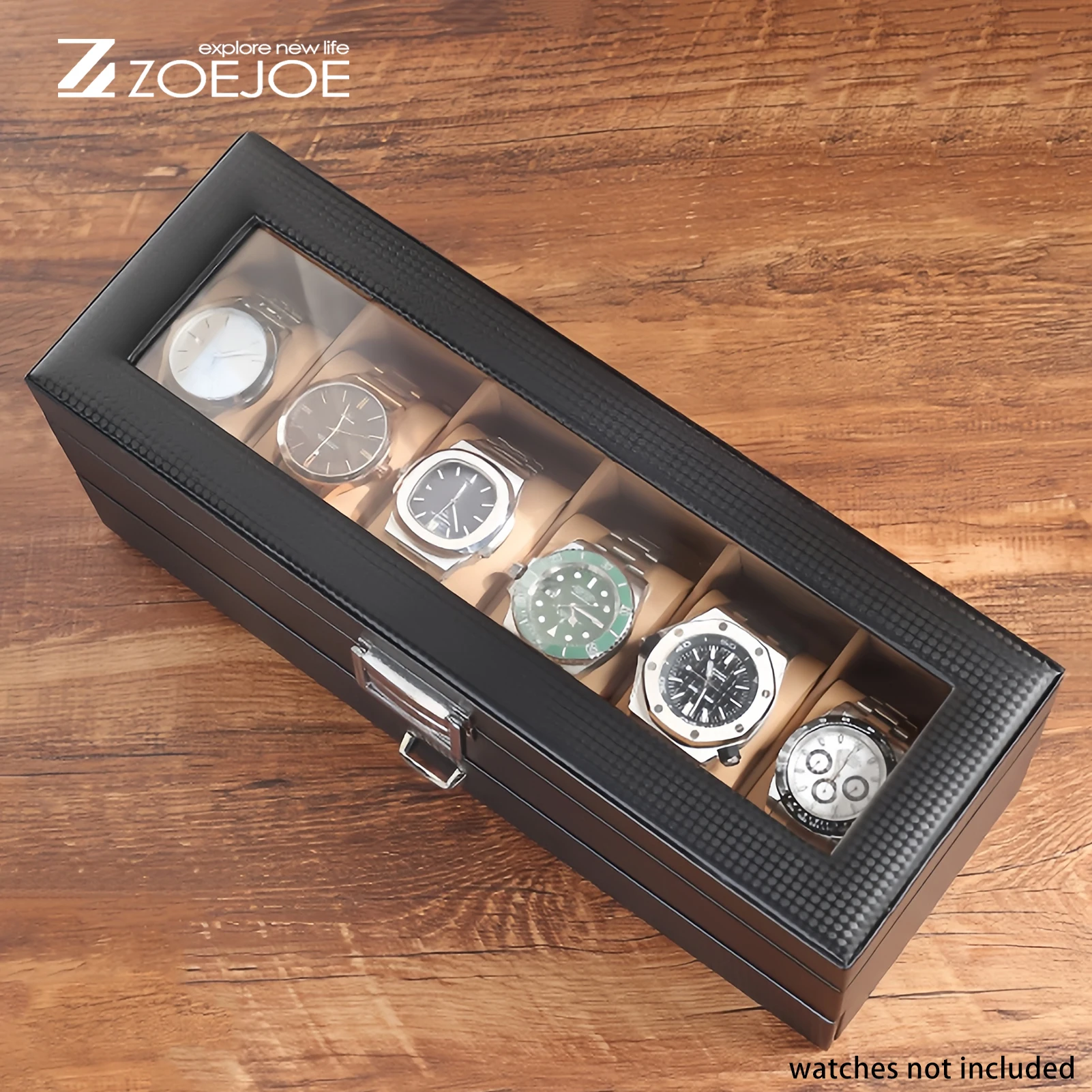 二重層時計ジュエリーディスプレイスタンド時計アクセサリー収納ボックスPUレザー3色ネックレス時計ボックスホリデーギフト