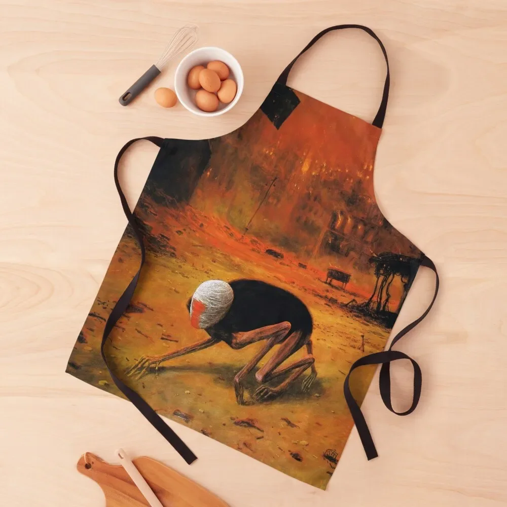 

Beksinski art Apron Novelties Kitchen And Home waiter Apron