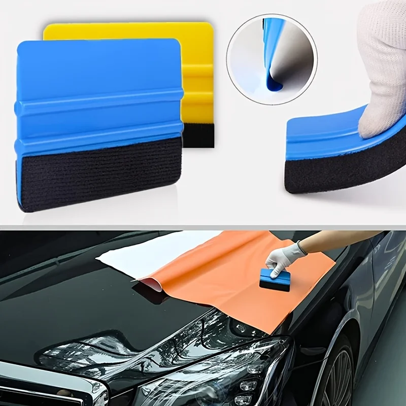 

1 шт. инструмент для скребка автомобильной пленки - эргономичная ручка против царапин, для обертывания окон и кузовных пленки автомобиля, удаление пленки обоев, автомобильная сборка своими руками