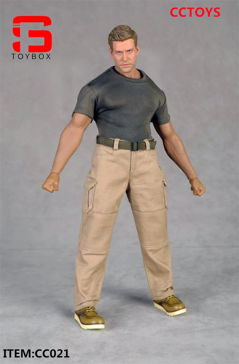 In Stock CCTOYS CC021 1/6 Male Tight T-shirt Short Sleeve Top Clothes Model Fit 12 Inch Muscle Strong Action Figure Body