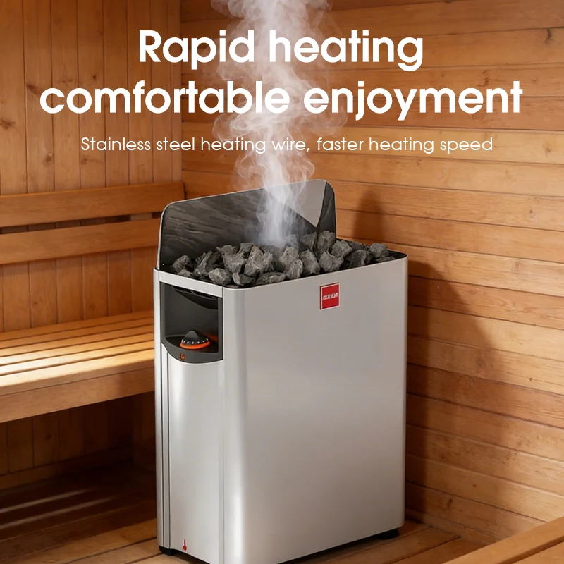 Hot selling：New Model ODM Customization Dry Steam Sauna Room the Wall Stainless Steel Electric 6KW Sauna Heater Stove Sau