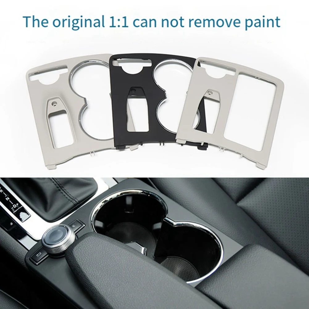 

ABHY-Auto Center Console Cup Holder Decorative Cover 2046800307 Is Suitable For Mercedes C-Class GLK-Class Armrest Box Panel