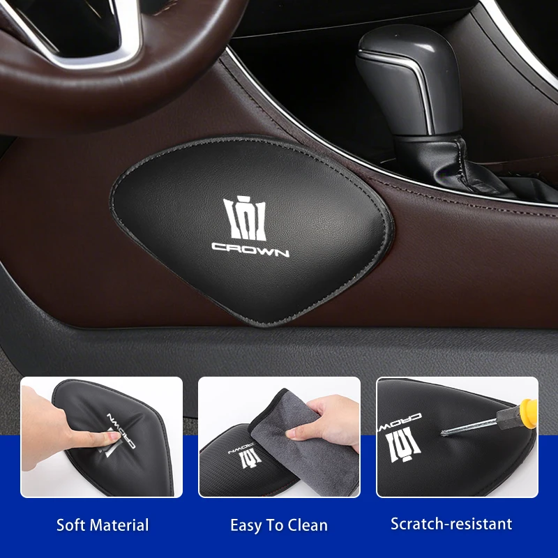 

Leather knee pads for seats, backrest storage For Toyota Crown GR Corolla YARIS L Auris C-HR Hilux Vios Rav4 Prius Izoa Reiz