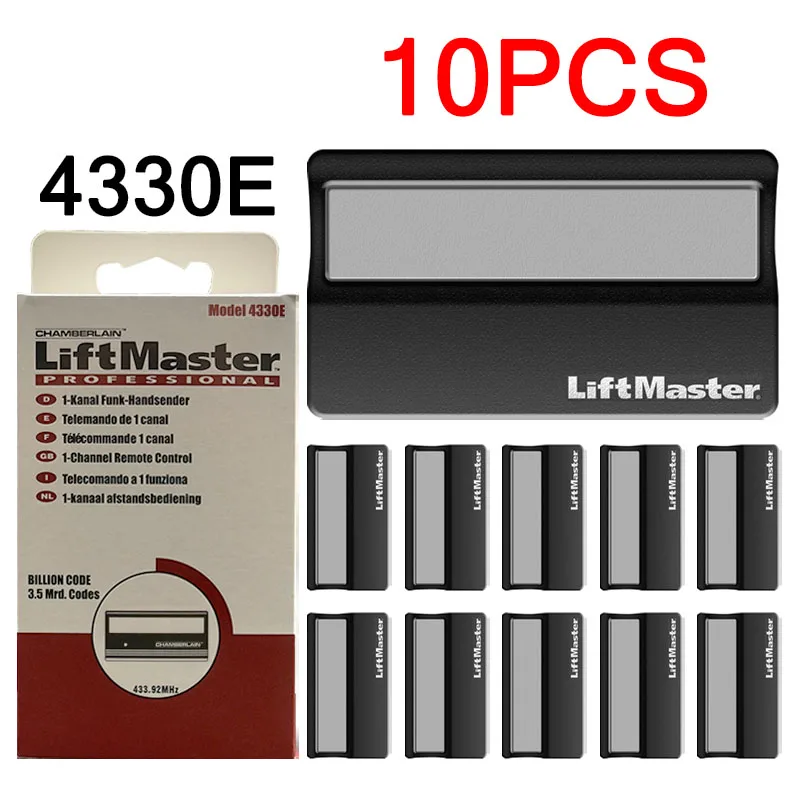 10PCS LiftMaster Remote Control 4330E 4333E 4332E 4335E Chamberlain 4330EML 4335EML Garage Door Control Garage Remote Control