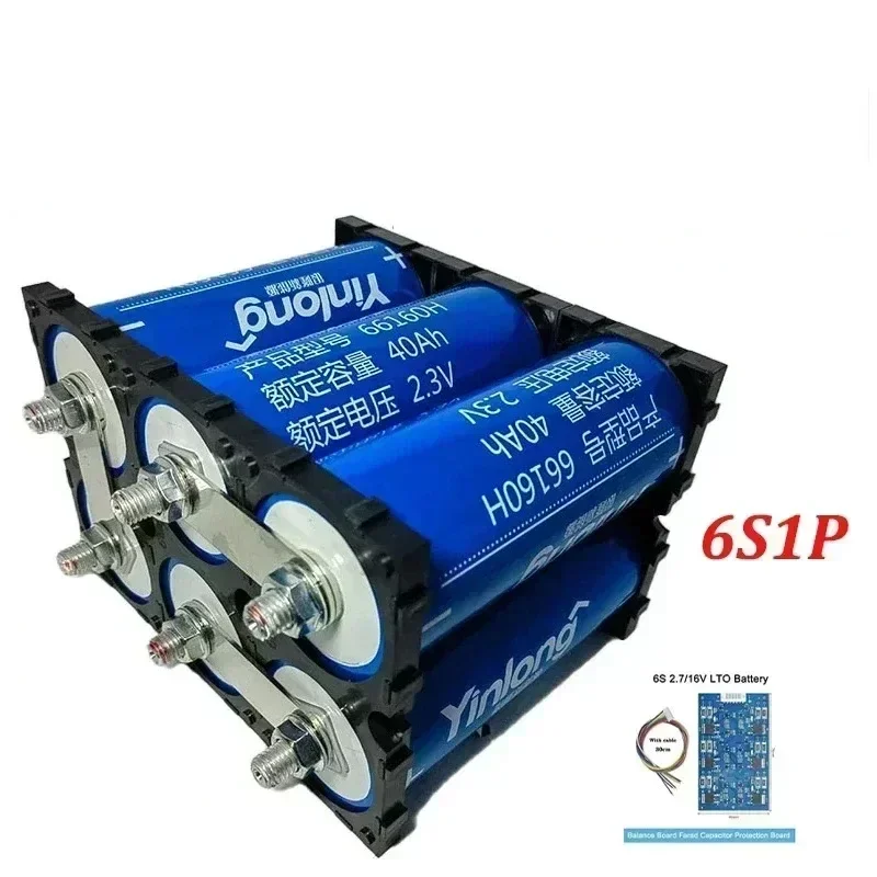 66160 Lithium Titanate Battery LTO 6S1P 12V 40Ah Yinlong 10C High Power Electric Boat RV Speaker UPS Car Starter Solar Battery