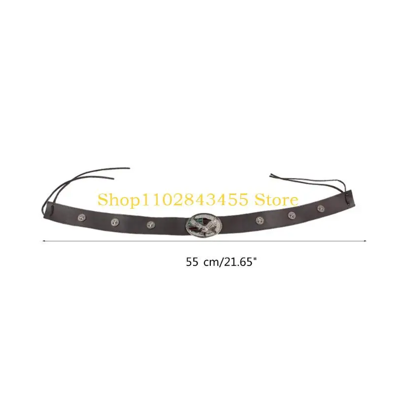 49MC Cinturón sombrero cuero PU portátil para sombrero tejido paja Banda ajustable para sombrero para adulto