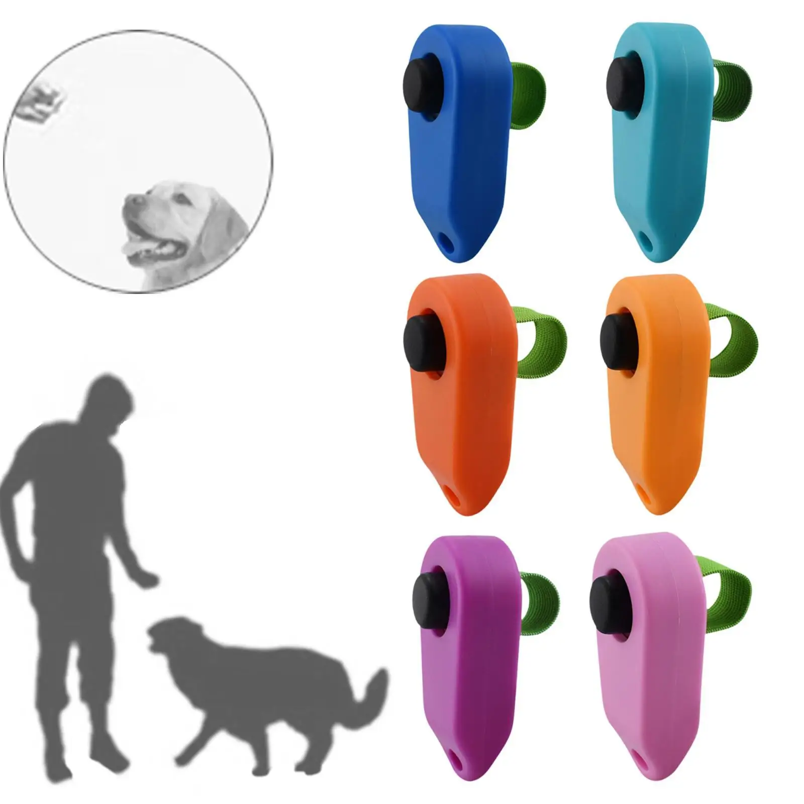 Dog Training Sounder Clicker Training Aid Tool Clicker Lightweight With Elastic