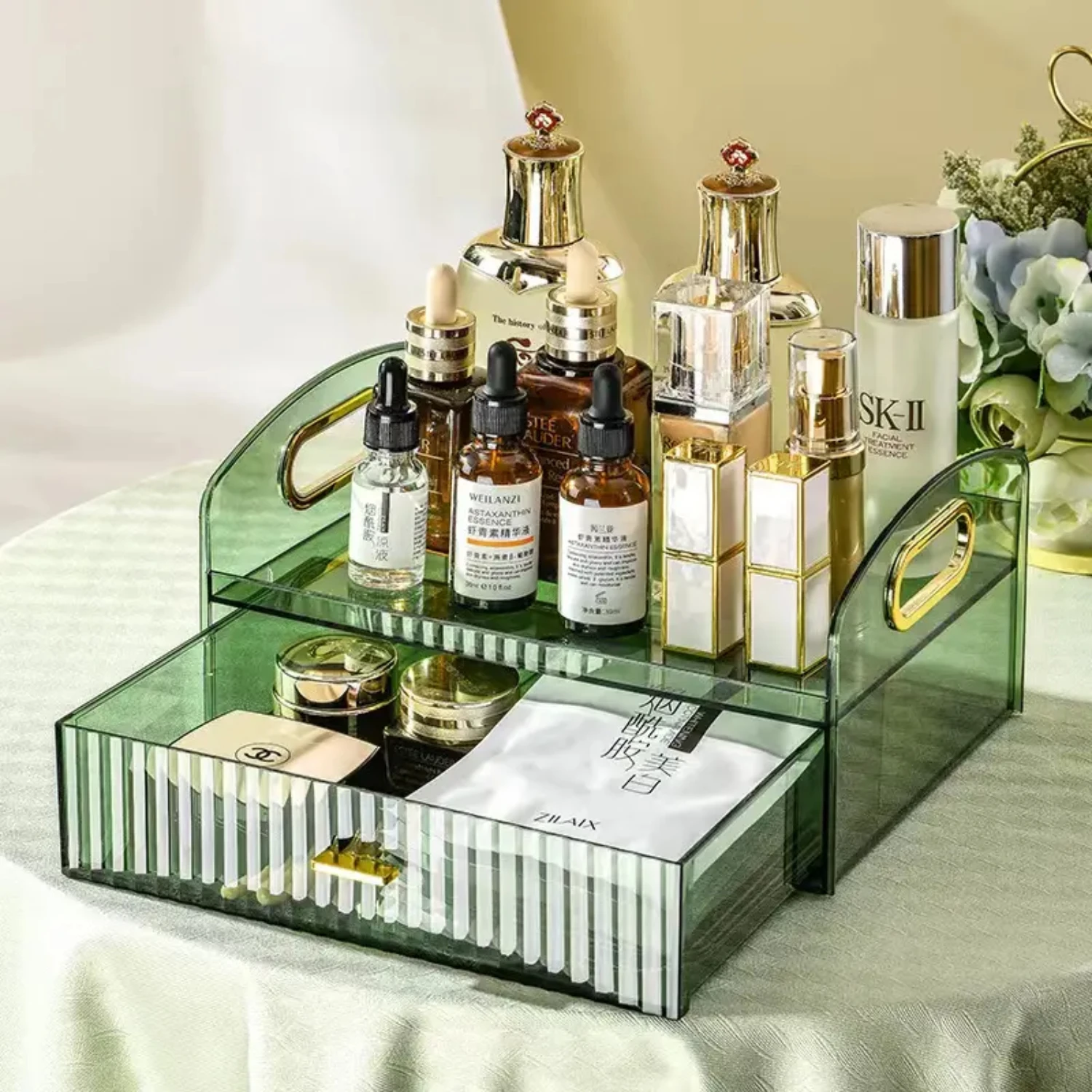 Elegant and Functional Organizer for Dressing Table - Stylish Cosmetic Storage Solution for Beauty Enthusiasts - Chic Beauty Org