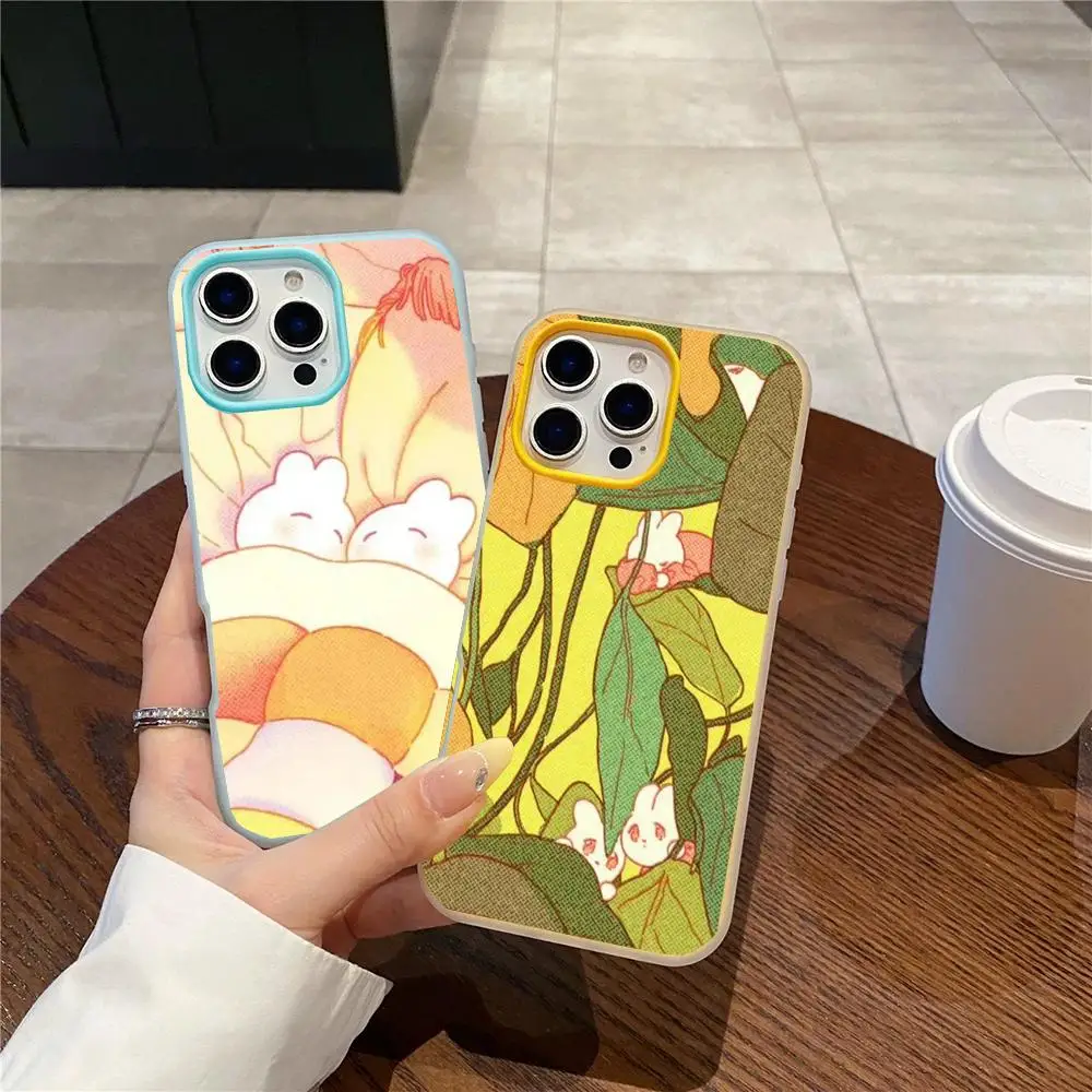 

seo_illust_ Phone Case Jelly Dual-Layer Shockproof Phone Case for iPhone 17 16 15 14 13 12ProMax
