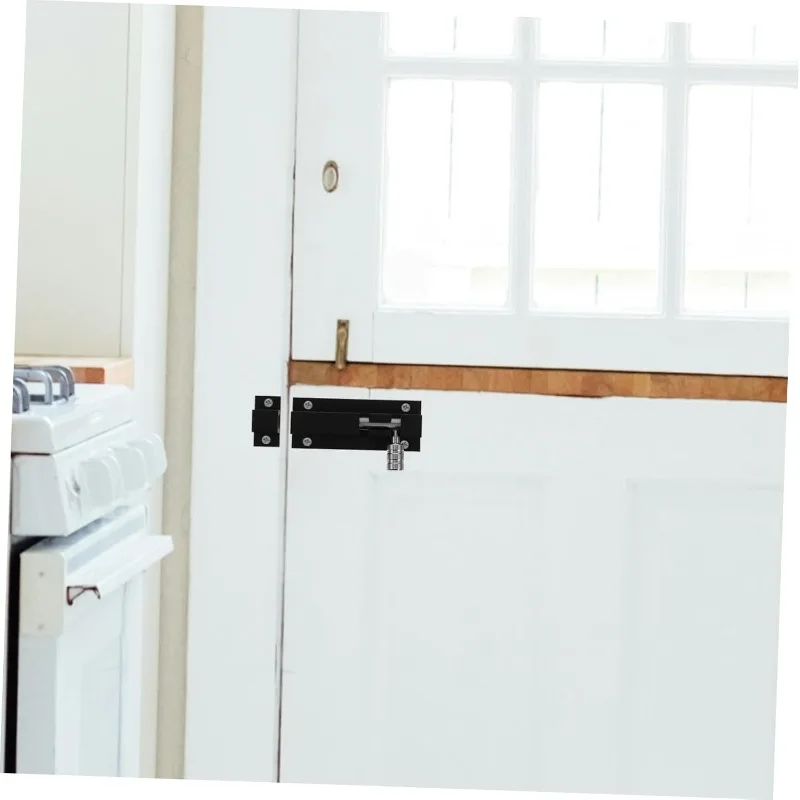 1 قطعة الثقيلة الشريحة الترباس مزلاج الباب سبائك الألومنيوم قفل للأبواب الخشبية سياج سقيفة ساحة بوابة الأمن تعزيز قفل الباب #6