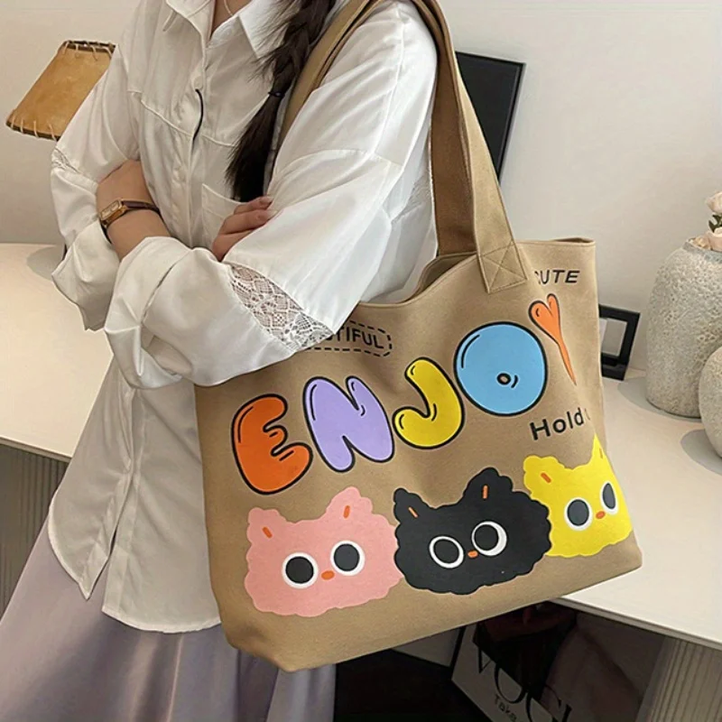 bolsa-tote-de-lona-colorida-de-desenho-animado-letra-vibrante-multicolorida-e-adoravel-design-de-gato-com-olhos-redondos-ideal-para-amantes-da-tendencia