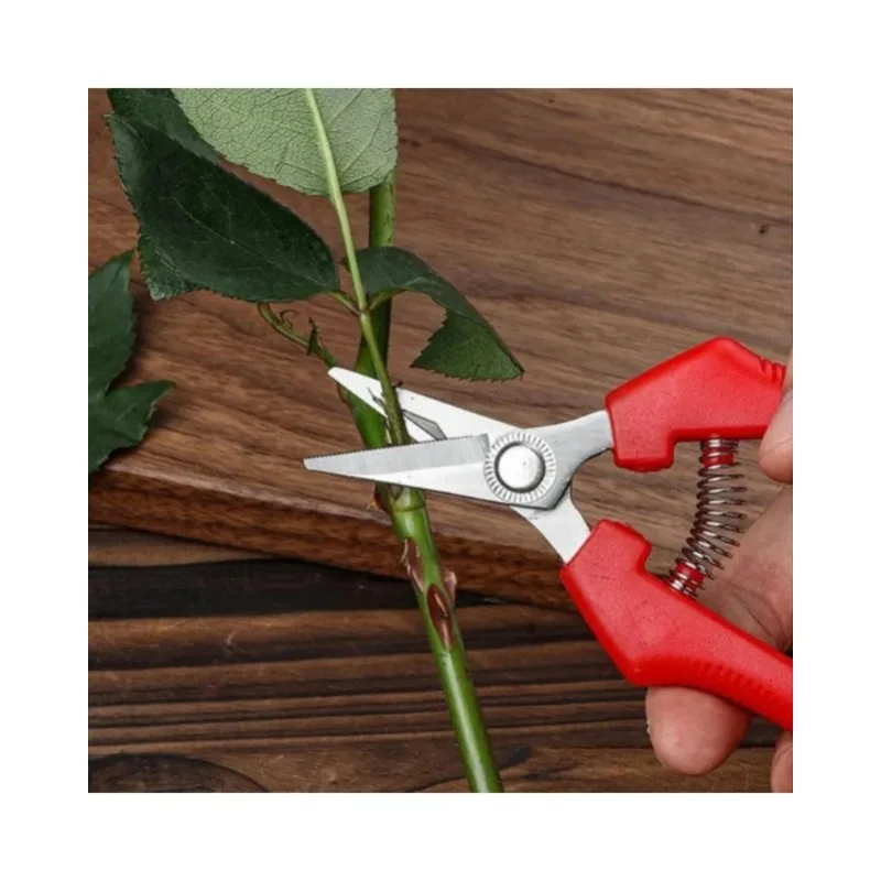 2PCS Pruning Shears Set Stainless Steel Branch Grass Garden Fruit Tree Trimming Scissors Professional Labor Saving Garden Tools