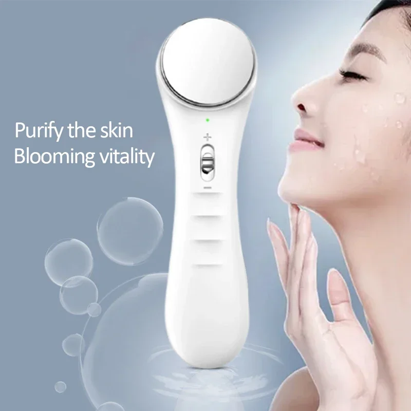 Woman Electronic Iontophoresis Anti-wrinkle Lifting Whiten Ionic Face Massage Facial Cleaner Portable Beauty Skin Care Device