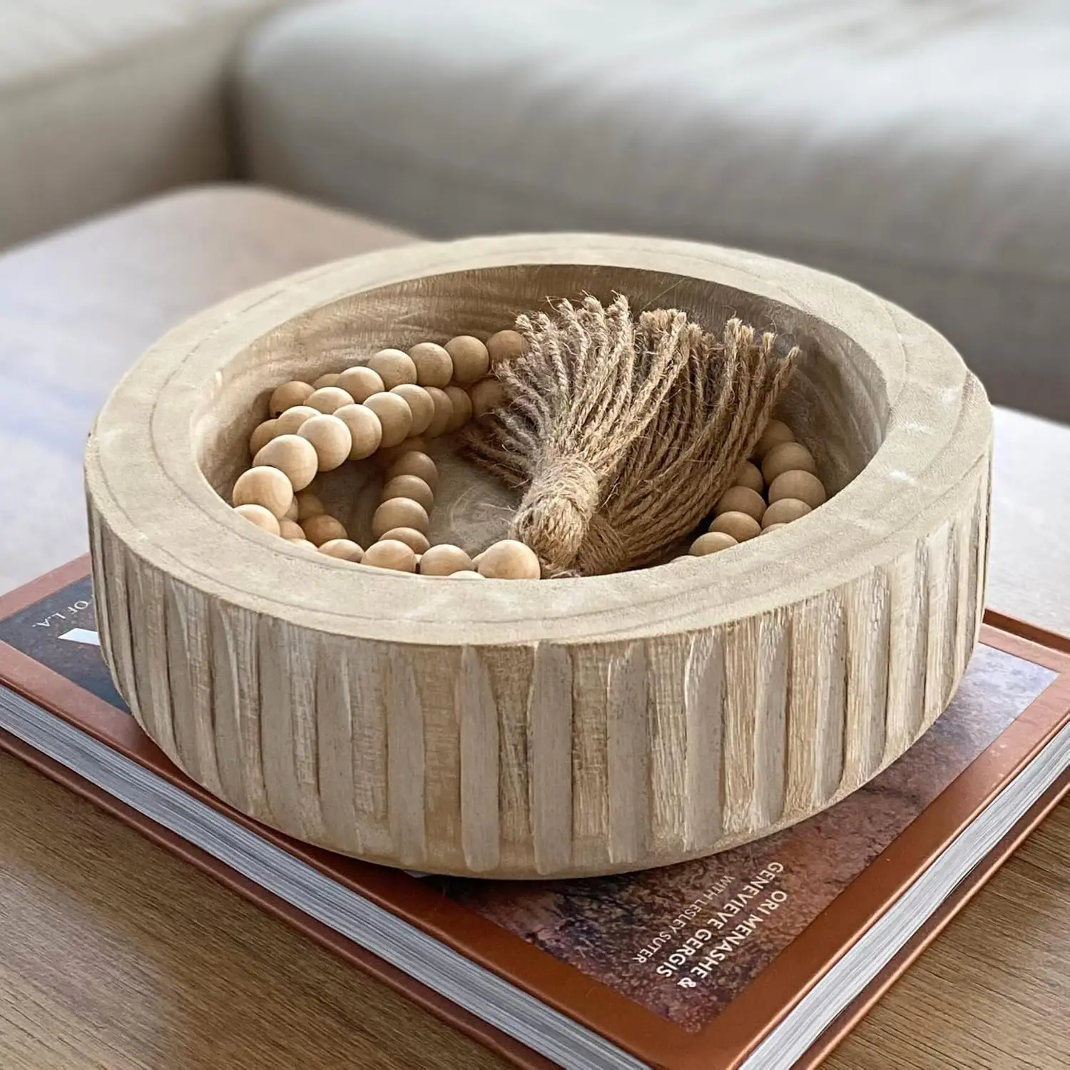 

Bowl Set - Neutral Home Decor, Entry Way Table Home Decor, Coffee Table Bowl, Entry Table Decor, Decorative Bowls