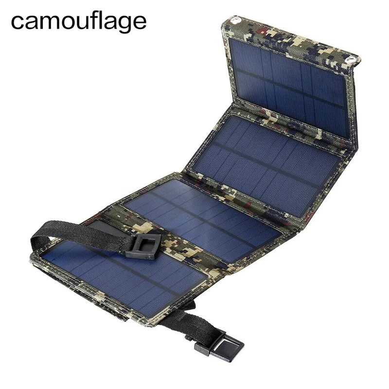 Portable USB Foldable Solar Panel, Folding Solar Panels For Travel, Mobile Phone Charging Bank, Flashlight, Fan, Mobile Phone Ba