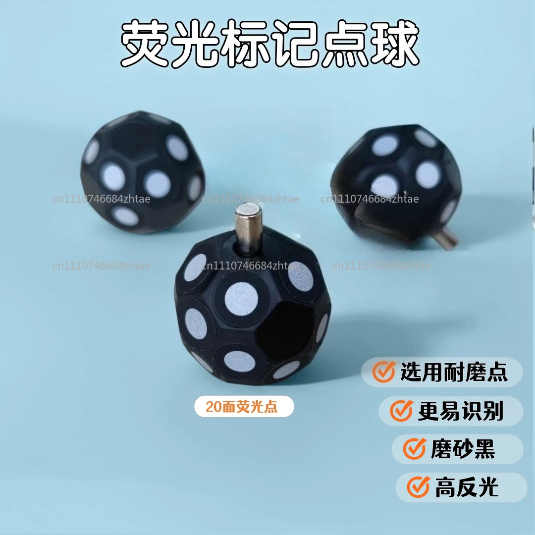 10pcs Magnetic Marking Points Fluorescent Mark Penalty Spot 3D Scanner Marking Penalty Spot High Reflective Point Marker Point
