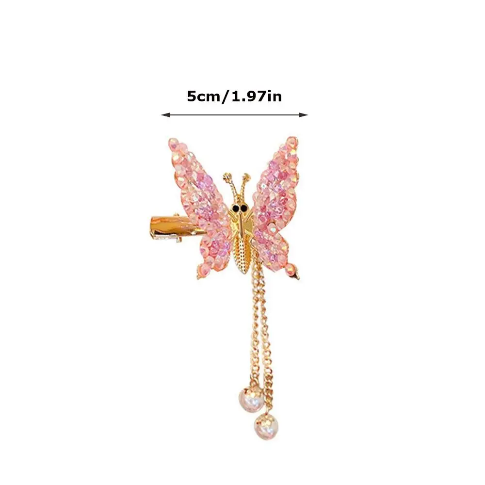 Hair Accessories For Women Hair Styling Tassel Butterfly Hairpin Headwear Shiny Hair Clips Flying Barrette Hair Clip