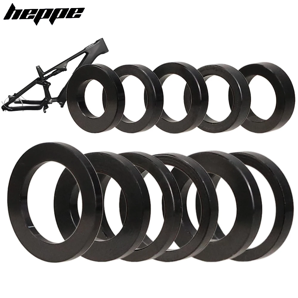 HEPPE Bike Frame Spacer Full Suspension MTB e-MTB Spacer Bike Frame Washer M8/M10/M12/M15 Flat Spacer 2/2.5/3/4mm Thickness