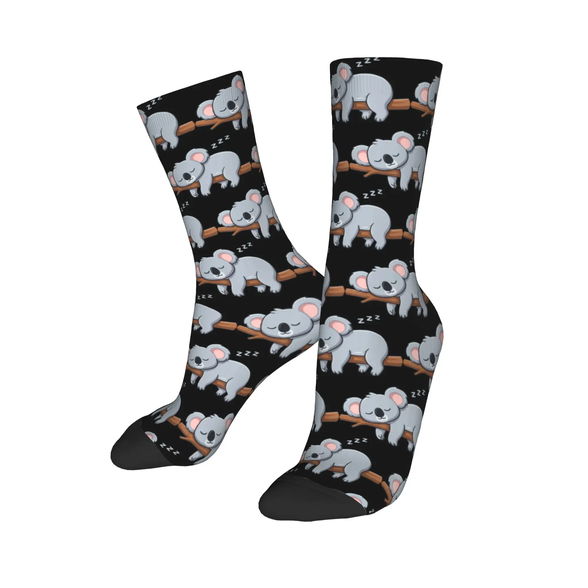 Cute Lazy Koala Bear Napping Dress Socks Men Women Polyester Fashion  Socks Novelty Spring Summer Autumn Winter Tube Stockings