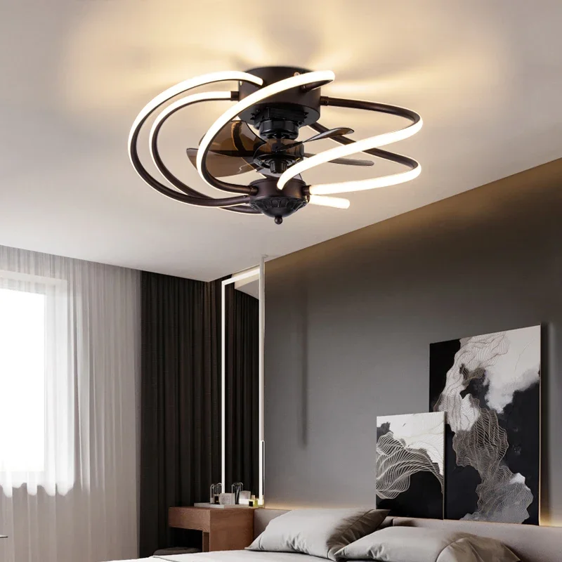 

Bedroom decor led invisible ceiling fan light lamp dining room ceiling fans with lights remote control lamps for living room