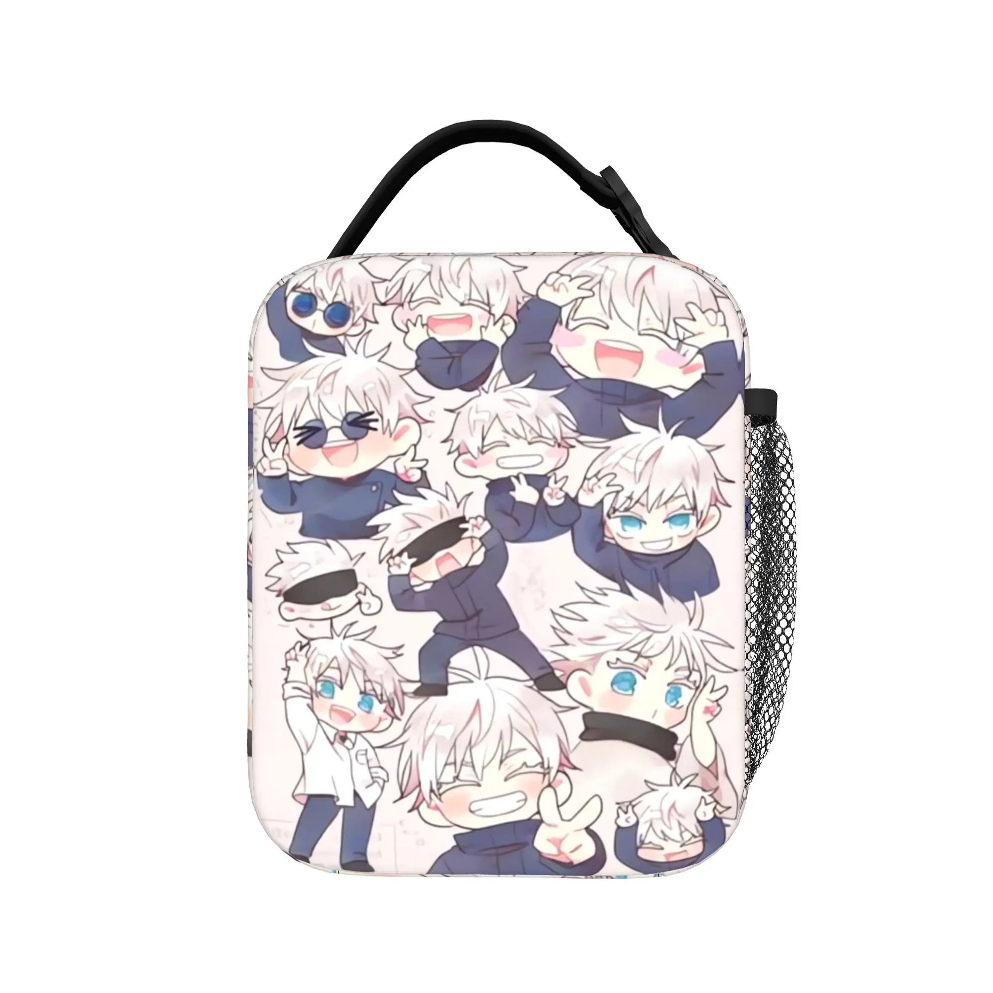 

Cute Chibi Satoru Gojo Pattern Lunch Bag Cute Lunch Box For Adult Picnic Convenient Cooler Bag Graphic Thermal Lunch Bags