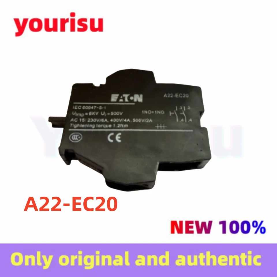 1-5Pcs/Lot Original EATON A22-EC20 EATON A22EC20 Eaton Admiral Mueller Button Switch